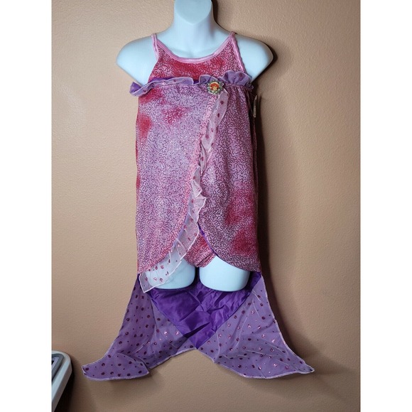 Disney Cruise Line Parks Ariel Little Mermaid 3pc Costume Sz 14 XL Tail Youth - Picture 4 of 10